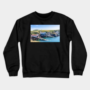 RNLI lifeboat stations in St Justinians, Pembrokeshire Crewneck Sweatshirt